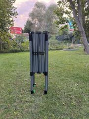 CLK 3x3 mt Kısa Bagaj Boy 115 cm Gazebo Portatif Kamp Çadırı Açık Gri