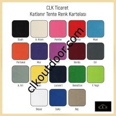 CLK 3x3 Metre Kısa Bagaj Boy 115 cm Katlanabilir Gazebo Çadır 3 Yan Yarım 1 Tam Perdeli Stand Çadırı
