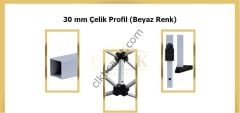 CLK 2x2 Katlanabilir Tente Gazebo Portatif Çadır 1 Tam Duvar 3 Yarım Duvar