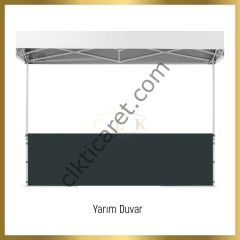 CLK 3x6 40 mm Katlanabilir Tente Gazebo Çadır Gazebo Çadır 1 Tam Duvar 3 Yarım Duvar