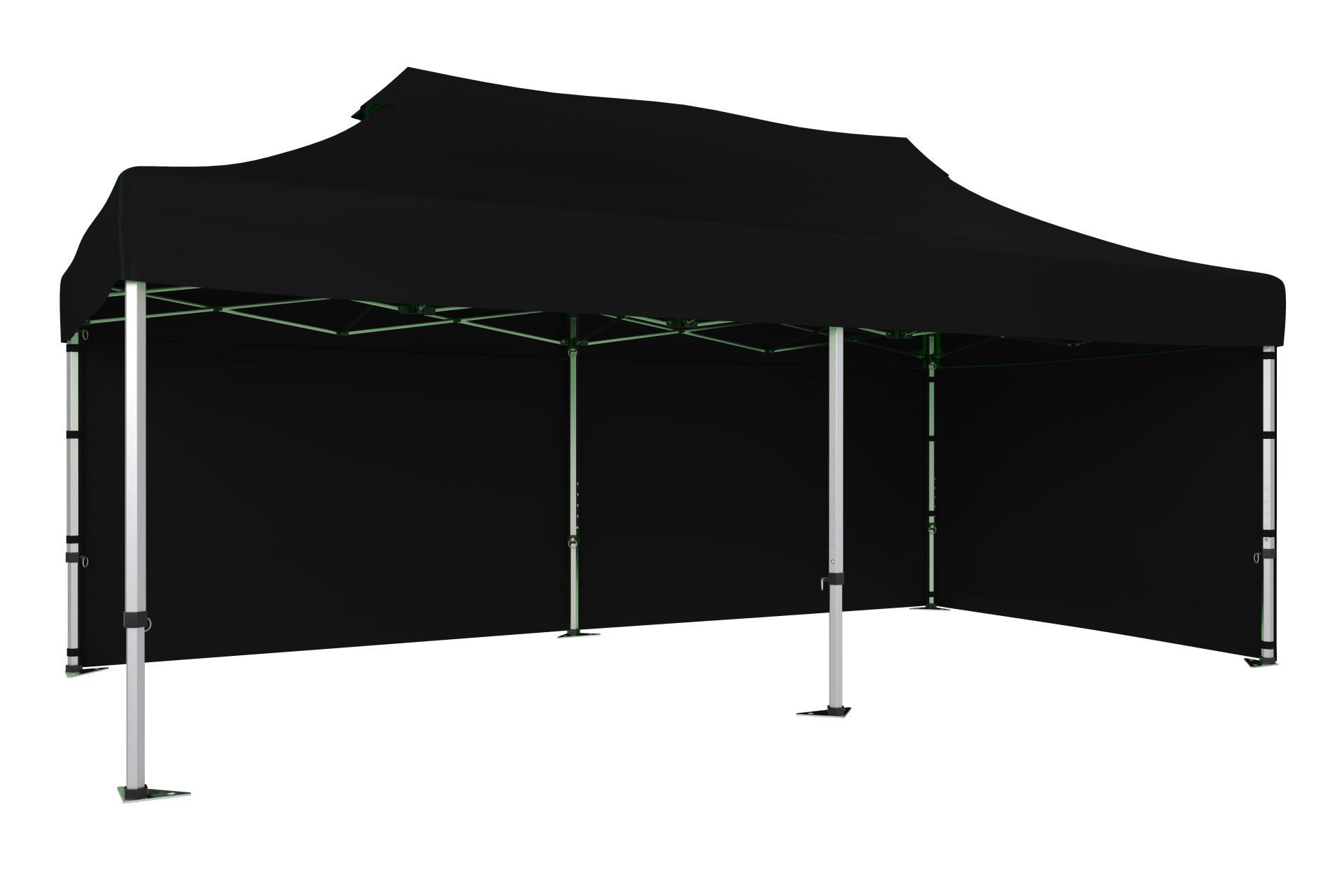 CLK 3x6 40 mm Katlanabilir Tente Gazebo Çadır Gazebo Çadır 2 Yan Kapalı