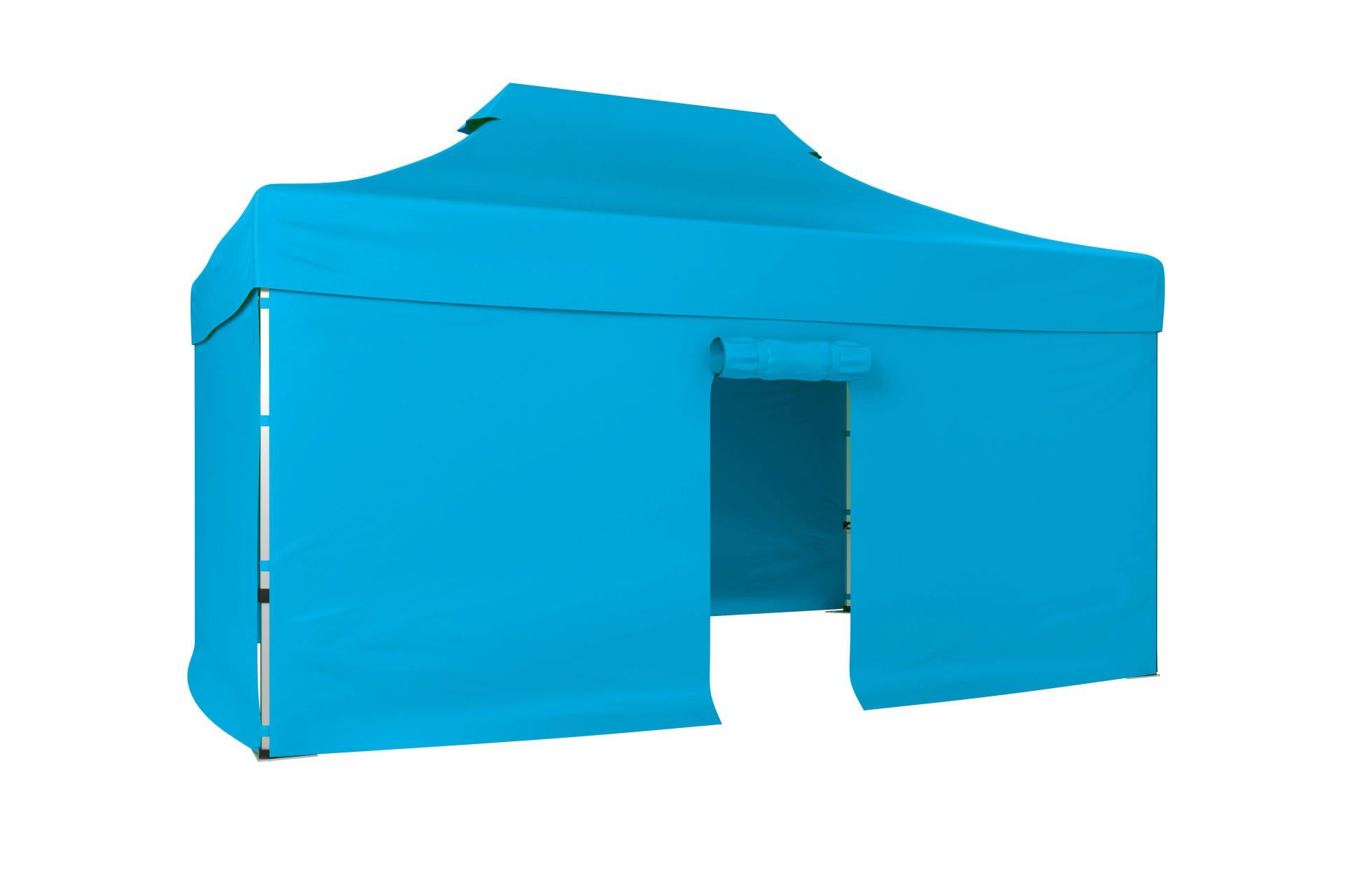 CLK 3x4,5 40 mm Katlanabilir Tente Gazebo Çadır Gazebo Çadır 3 Yan Kapalı 1 Kapılı