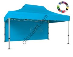 CLK 3x4,5 40 mm Katlanabilir Tente Gazebo Çadır Gazebo Çadır Arkası Kapalı