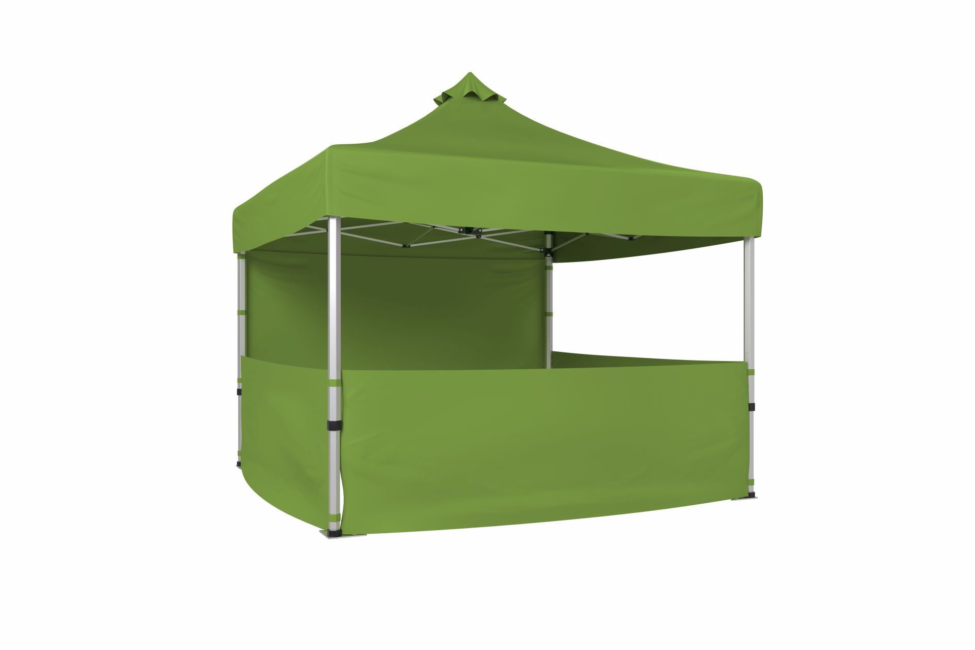 CLK 3x3 40mm Alüminyum Katlanabilir Tente Gazebo Çadır 4 Yan Kapalı 3 Yarım Duvarlı Çadır