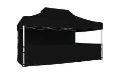 CLK 3x4,5 40mm Alüminyum Katlanabilir Tente Gazebo Çadır 4 Kenar Kapalı 3 Yarım Duvarlı