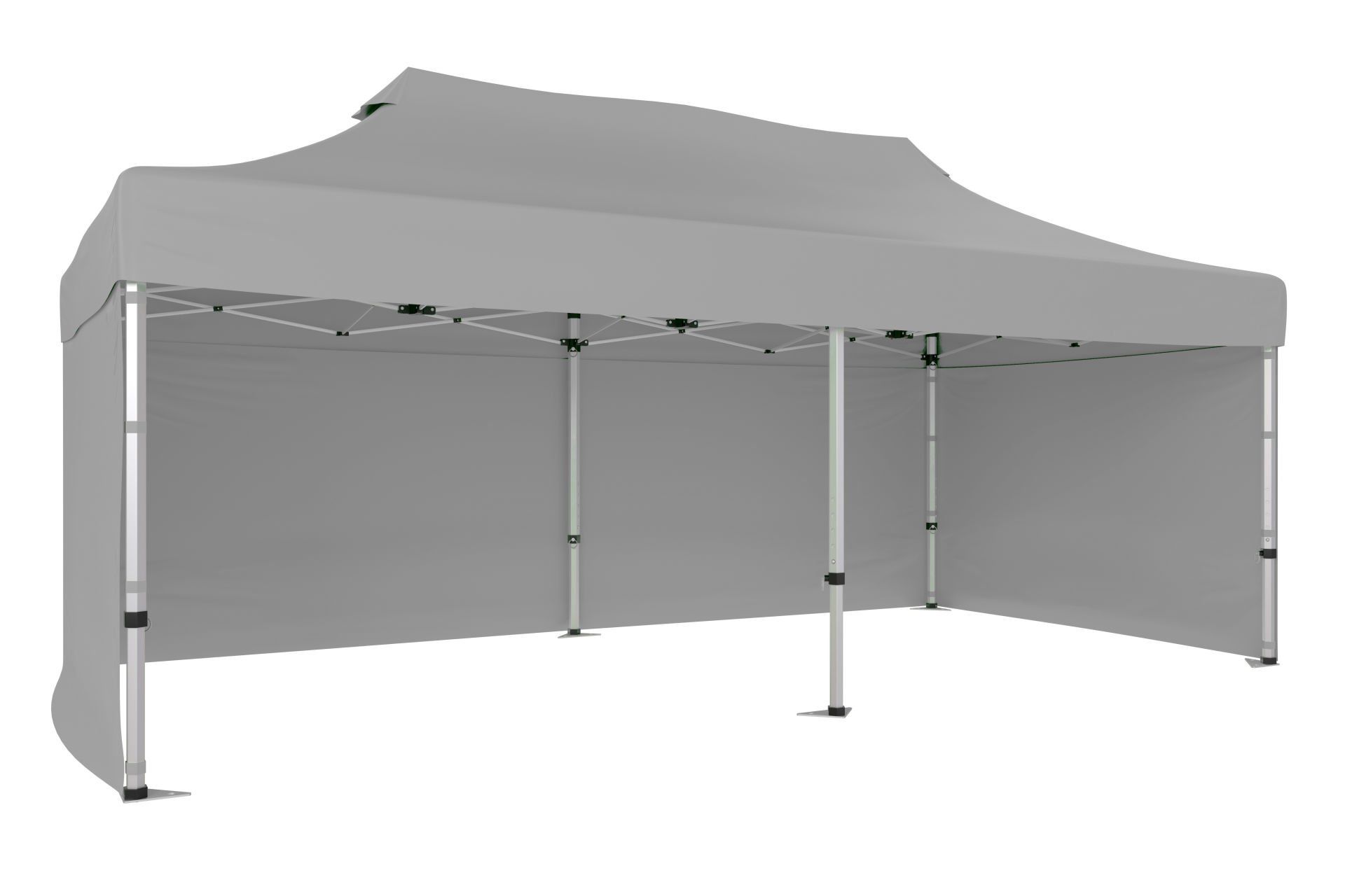 CLK 3x6 40mm Alüminyum Katlanabilir Tente Gazebo Çadır 3 Yan Kapalı