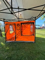 CLK 3x6 30 mm Verendalı Portatif Katlanabilir Gazebo Kamp Çadırı Sineklikli Model