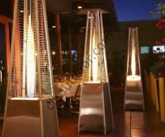 CLK Piramit Soba Kiralık Tüplü Üçgen Kule Tipi Ortam Bahçe Isıtıcısı Kiralama