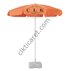 CLK Logo Baskılı Güneş Plaj Havuz Şemsiyeleri İmalatı Satışı