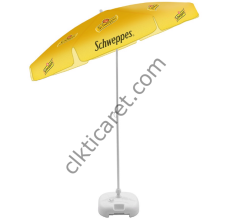 CLK Logo Baskılı Güneş Plaj Havuz Şemsiyeleri İmalatı Satışı