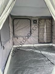 CLK 3x6 30 mm Yeni Sistem 4 Pencere 2 Kapılı Verendalı Portatif Katlanabilir Gazebo Kamp Çadırı