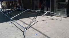 CLK 4x4 Metre Depo Şantiye Yemekhane Çadırı Galvaniz Borulu Kamelya