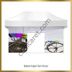 CLK 4x6 Metre Kalın 52mm Alüminyum Profil Baskılı Gazebo Çadır Portatif Tente Set