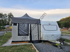 CLK 3x4,5 mt 30 mm Eko Seri Karavan Çadırı Kış Bahçesi Portatif Katlanabilir Tente İstemiyorum - Standart Donanım