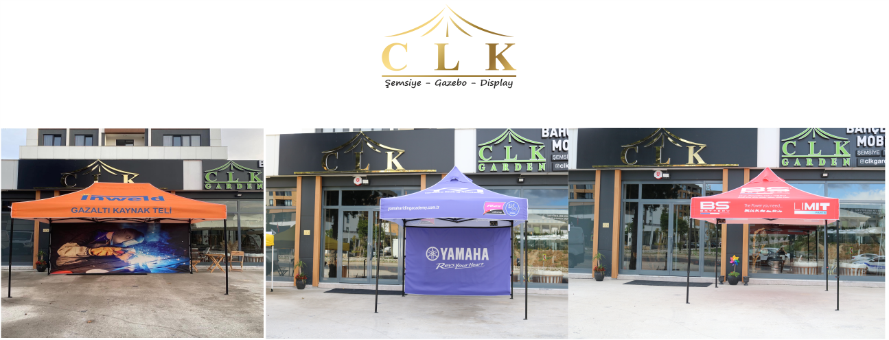 CLK Baskılı Gazebo Çadırlar