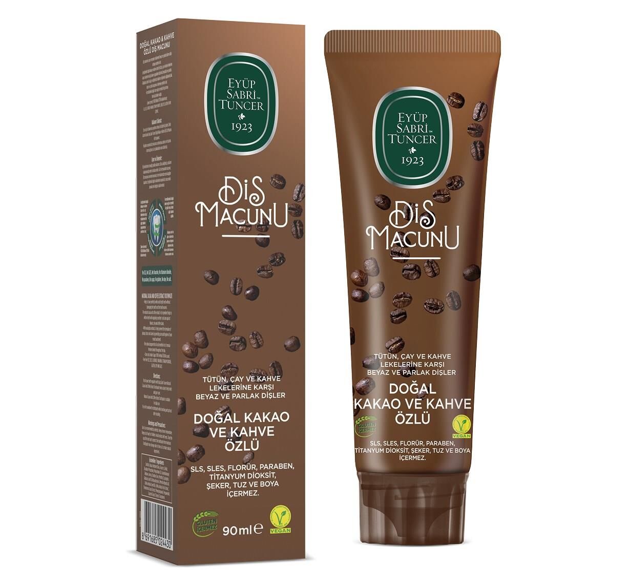 Eyüp Sabri Tuncer Doğal Kakao ve Kahve Özlü Diş Macunu 90ml