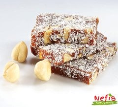 Leaf Cezerye with Hazelnuts  (Yaprak Cezerye Fındıklı)