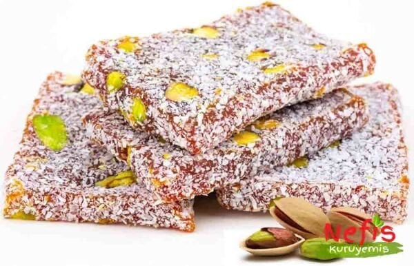 cezerye with pistachio  (cezerye antep fıstıklı)