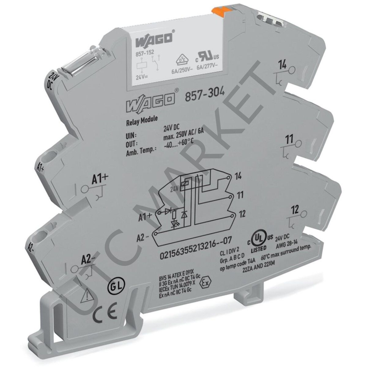Wago 857-304 24Vdc ledli slim röle 6A
