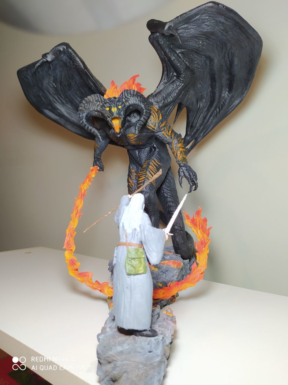 Yüzüklerin Efendisi Balrog Gandalf Diorama