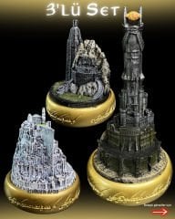 Yüzüklerin Efendisi Kaleleri 3'lü SET (Baraddur,Miğfer Dibi, Minas Tirith)