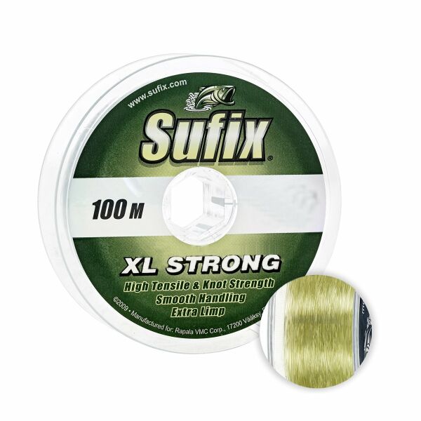 Sufix XL Strong 100 mt 0,23 mm Limon Yeşil Makara Misina