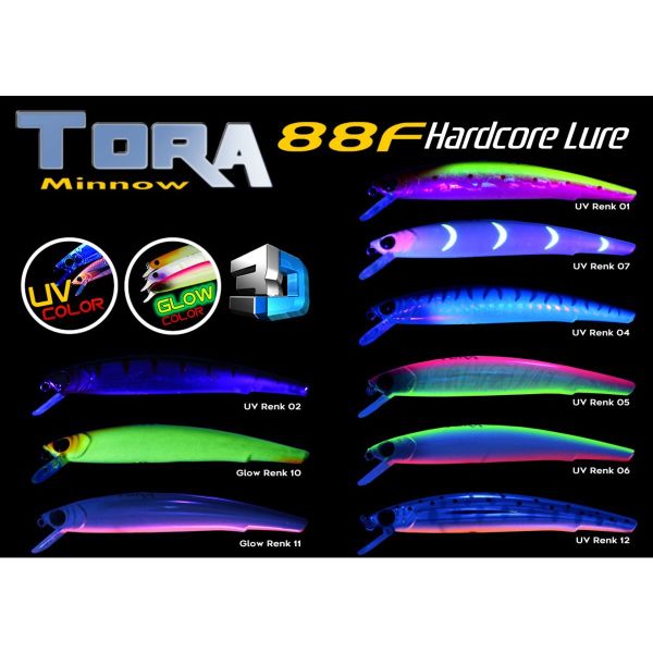 TORA Minnow 88F Maket Balık 8.8cm 6gr Suni Yem Renk: 11