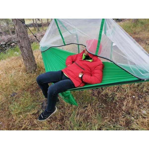 Solano Fishing Cibinlikli Hamak Yeşil, Kamp-Piknik-Bağ-Bahçe Hamak