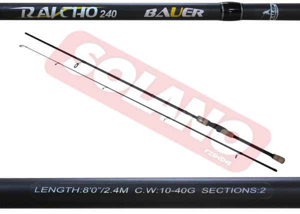 BAUER Raıcho 240 10-40 gr Atarlı Olta Kamışı, Balıkçı Oltası