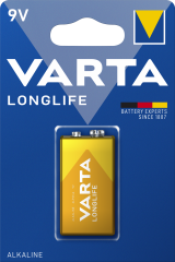 Varta Longlife 1 x 9 Volt Pil