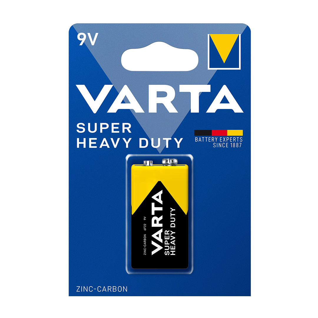 Varta Superlife 1 x 9 Volt Pil Çinko Blister