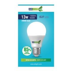 Aklight Led 13W/6500K 1300lm E27 Beyaz Işık Ampul