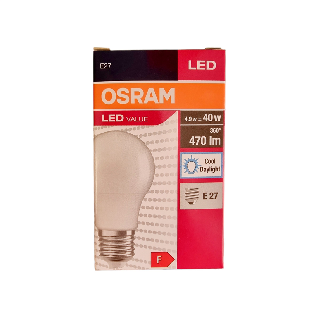 Osram Led Value 4,9W/6500K 470lm E27 Beyaz Işık