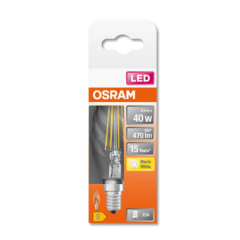 Osram Led Star Cl Bw Filaman 40 Non-Dim 4W/2700K  470lm E14 Sarı Işık