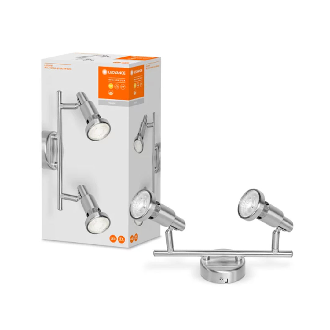 Ledvance Led İkili Sıva Üstü Spot  2 X 2,6W/2700K 460lm GU10 Sarı Işık
