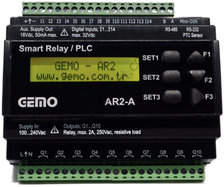 Gemo AR2-A-24VDC-14D PLC Akıllı Röle