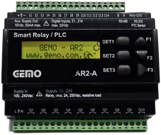 Gemo AR2-A-24VDC-12D2A-RTC PLC Akıllı Röle