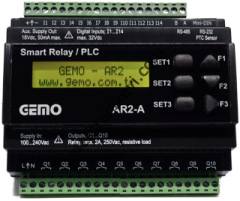 Gemo AR2-A-24VDC-12D2A-TR-RTC PLC Akıllı Röle