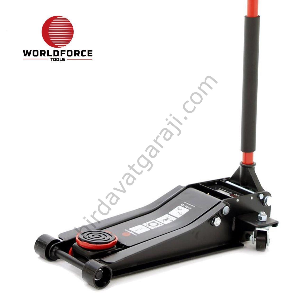 Worldforce 3 Ton Alçak Şase Çift Pistonlu F1 Düşük Profil Kriko
