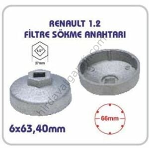 Renault 1.2 Clio Yağ Filtre Sökme Anahtarı 6 Tırnaklı