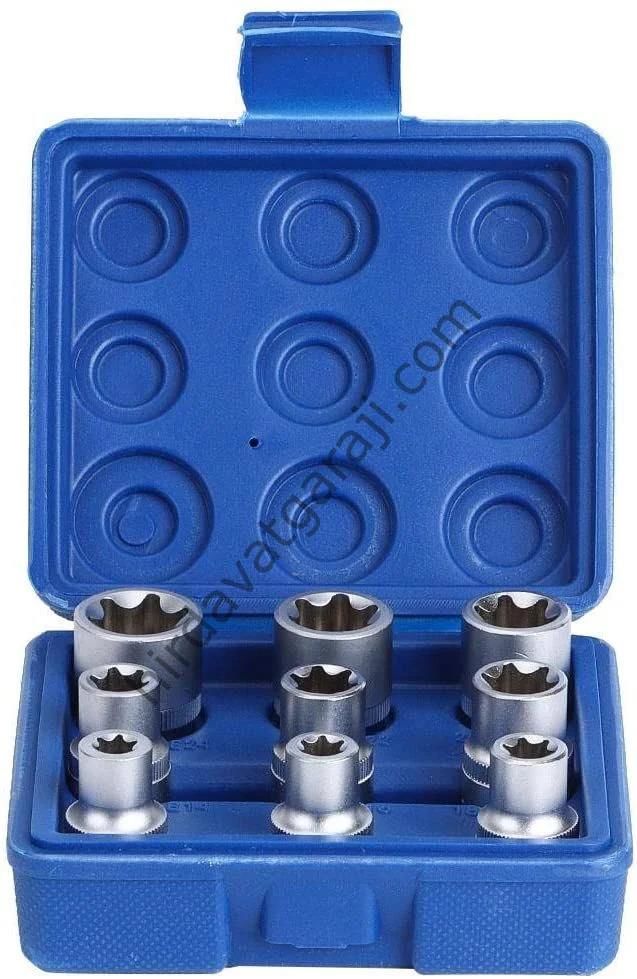 9 Parça 1/2 E Torx Lokma Seti