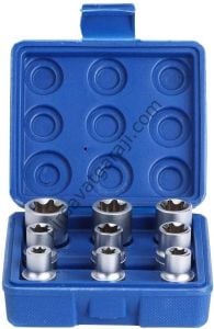 9 Parça 1/2 E Torx Lokma Seti