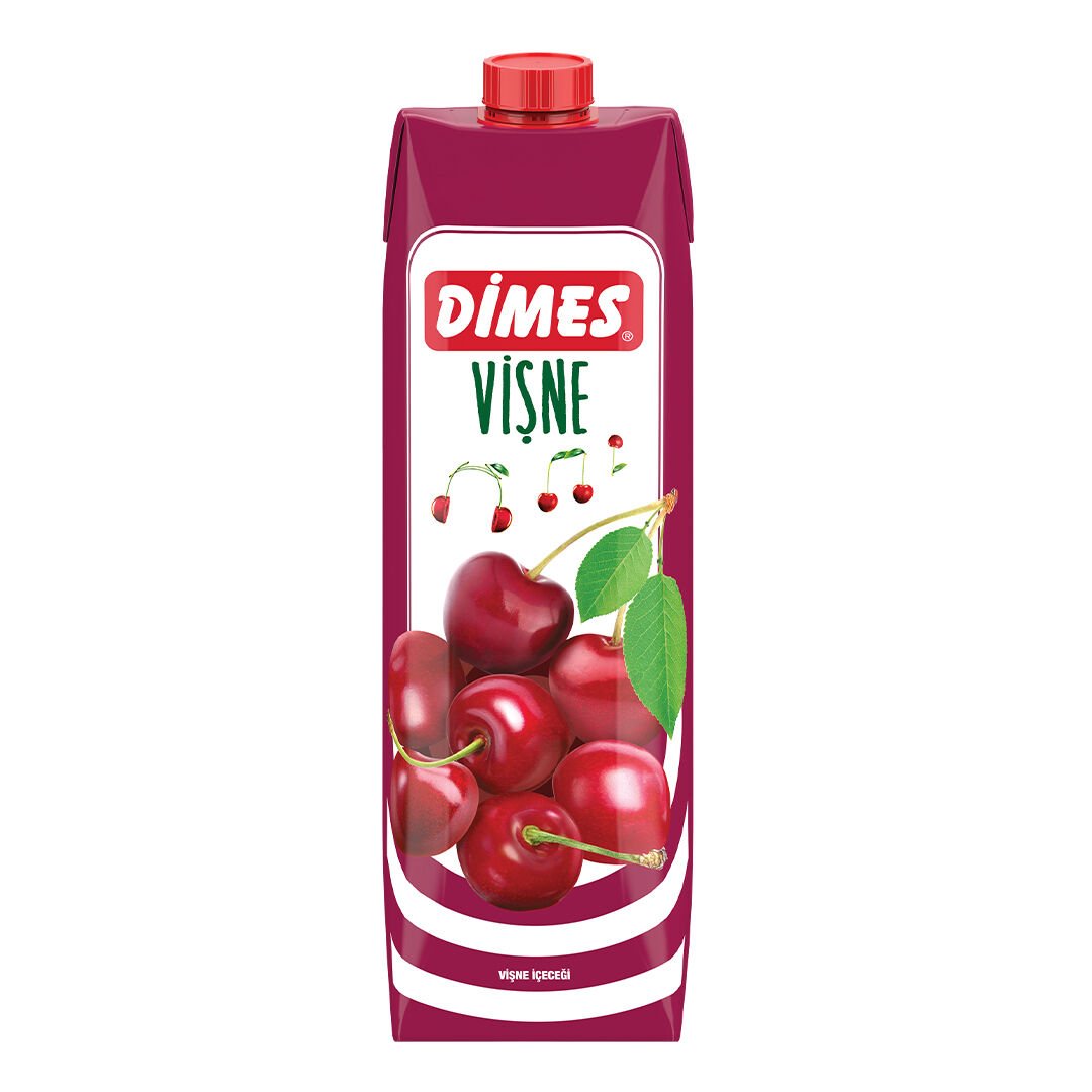 Dimes 1 LT Vişne İçeceği Koli 12 li