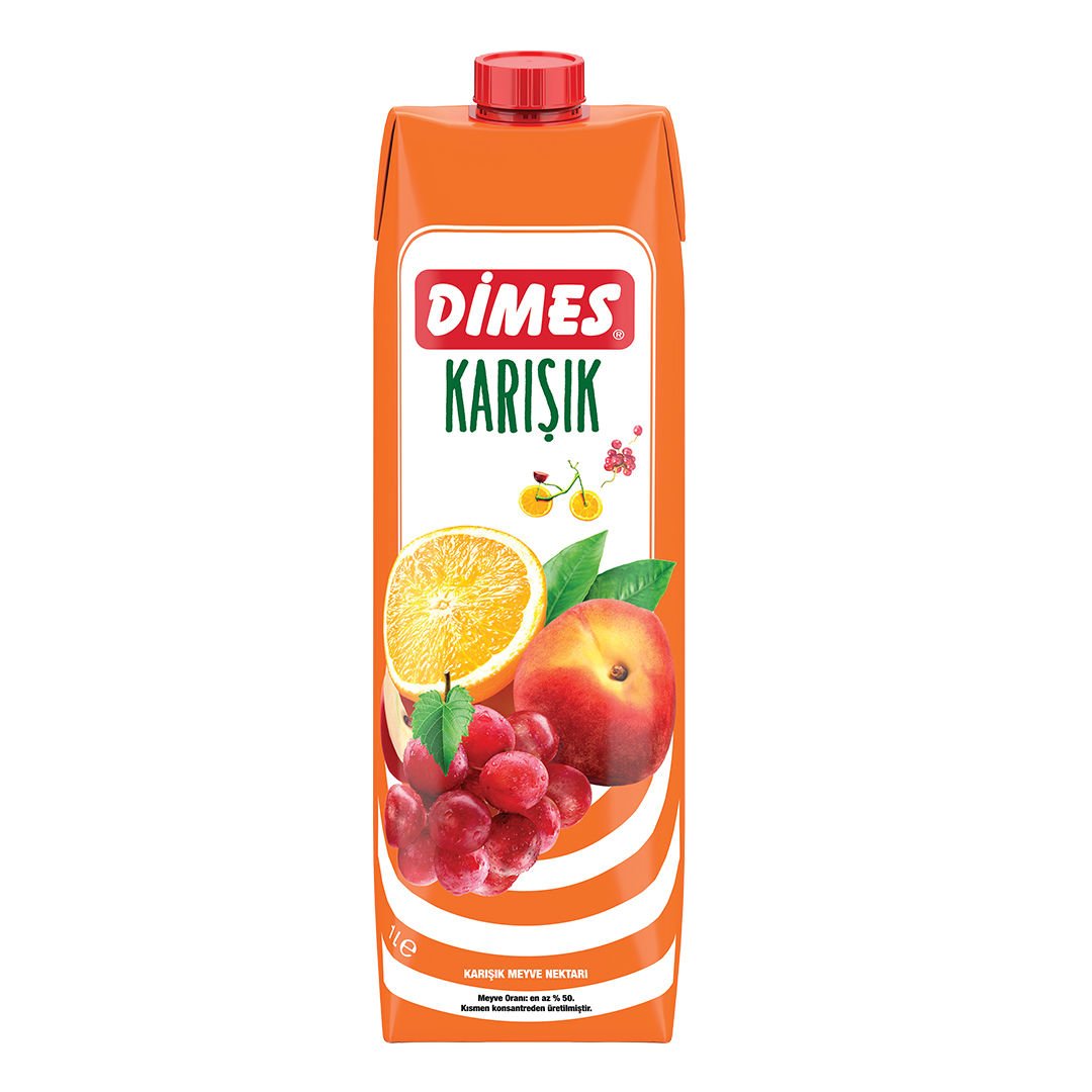 Dimes 1 LT Karışık Nektar Koli 12 li