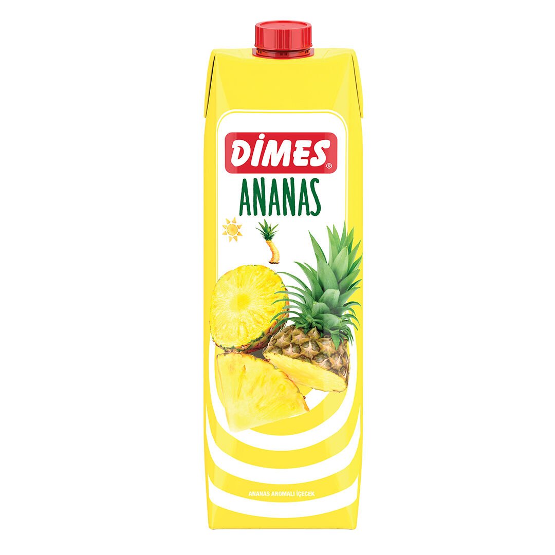 Dimes 1 LT Ananas Aromalı İçecek Koli 12 li
