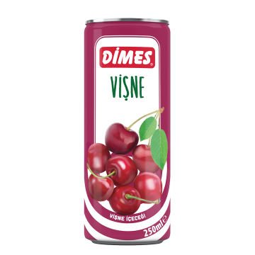 Dimes 250 ML Teneke Vişne İçeceği Koli 12 li