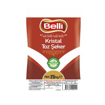 Belli 25 Kg Kristal Toz Şeker (1*1)