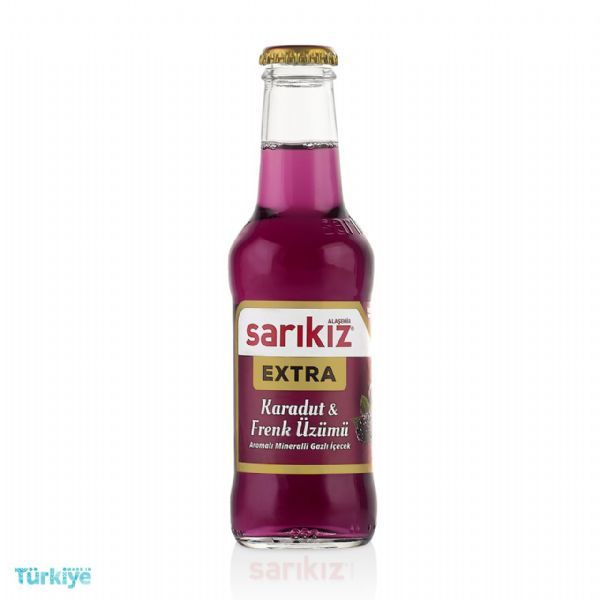 Sarıkız 200 ML Ext.Karadut Frenk Üzümlü Maden Suyu Koli 24 lü