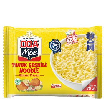 Oba Mie Tavuk Çeşnili Noodle Koli 40 lı