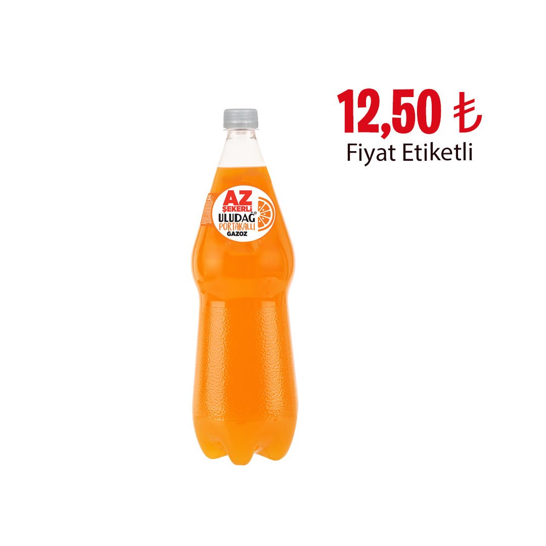 Uludağ 330 ML Az Şekerli Portakallı Gazoz Pet Koli 12 li